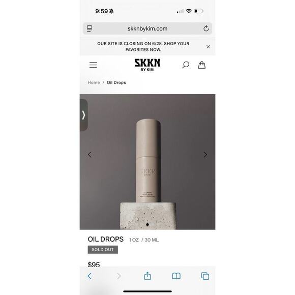 SKKN by Kim Vita-C Glow Oil Drops, 1 oz, New In Sealed Box - Picture 4 of 4